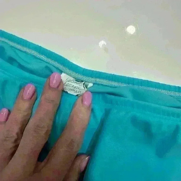 Island Escape 2XL Caribbean Blue Swim Skirt Item# 2X - Picture 4 of 5